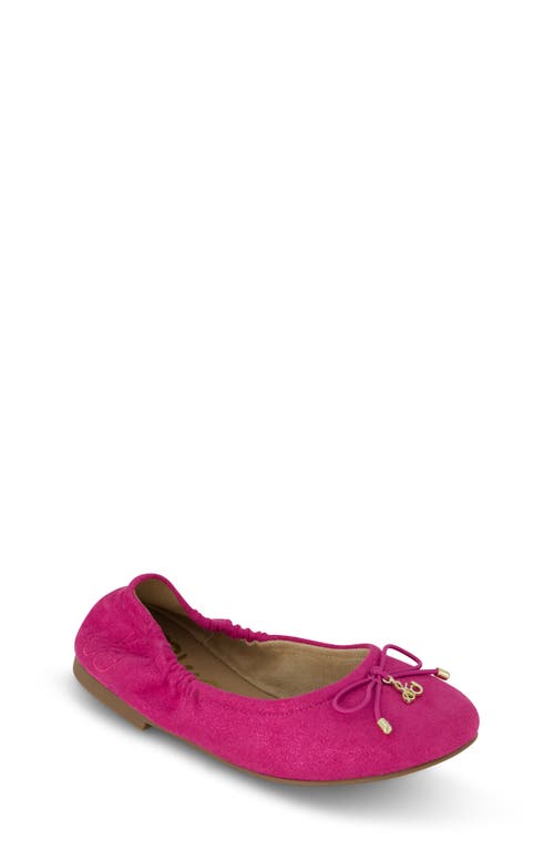 Shop Sam Edelman Kids' Felicia Ballet Flat In Berry