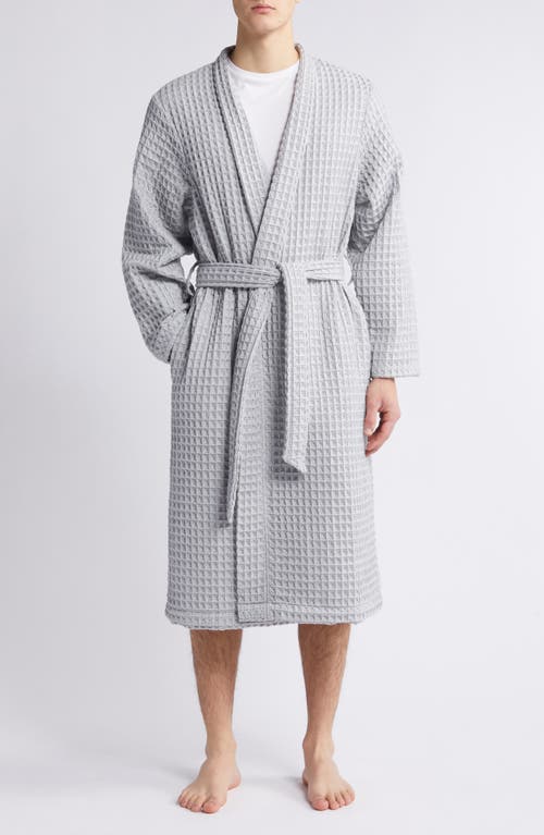 Nordstrom Modern Waffle Robe In Gray