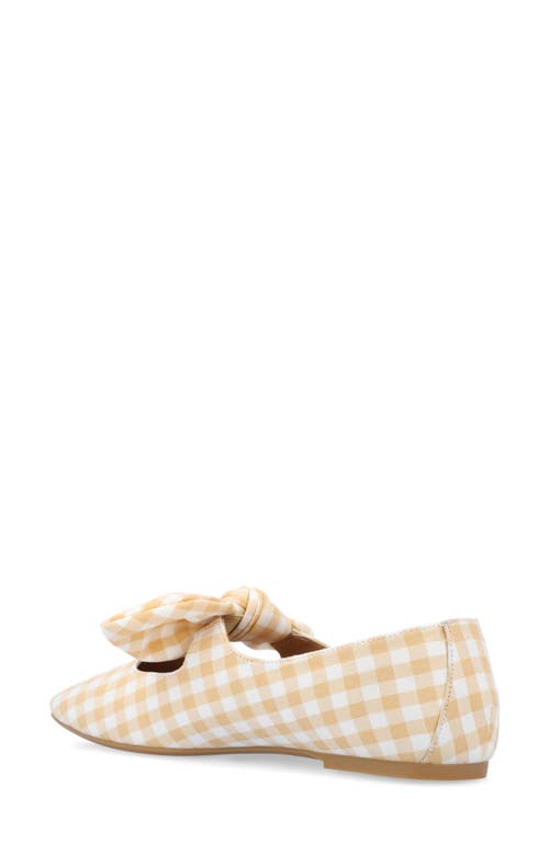 Journee Collection Collection Women's Tru Comfort Foam Seralinn Flats In Plaid/tan