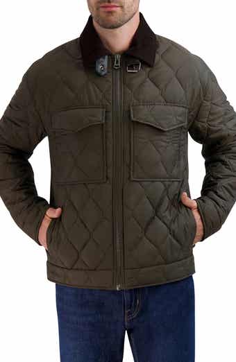 Cole haan olive quilted coat online