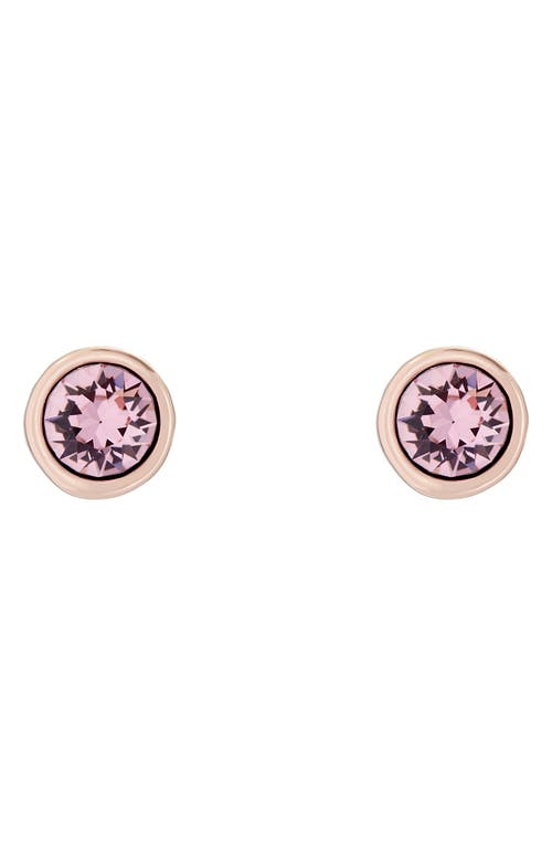 Ted Baker London Sinaa Crystal Stud Earrings in Rose Gold Light Crystal at Nordstrom