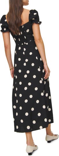 Polka dot reformation fashion dress