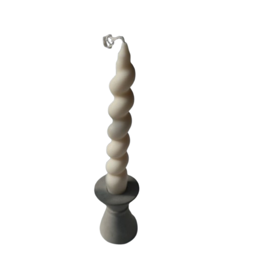 Aaram Luxe Twisted Taper Candles In Natural