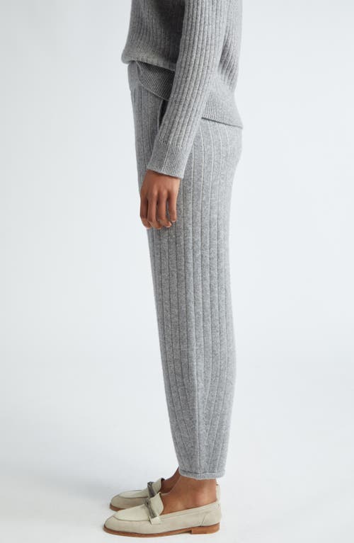 Eleventy Virgin Wool & Cashmere Rib Sweater Joggers In Grey