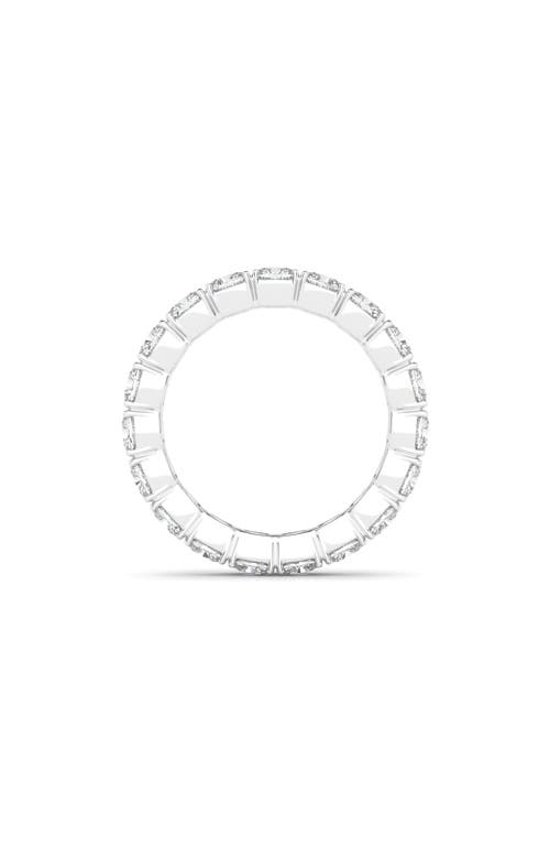 Hautecarat Cushion Cut Lab Created Diamond Eternity Ring In White Gold