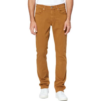 Paige Transcend - Federal Slim Straight Leg Jeans Brown