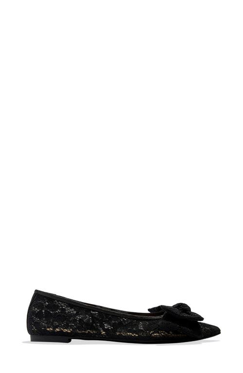 Shop Jack Rogers Debra Pointed Toe Flat In Black