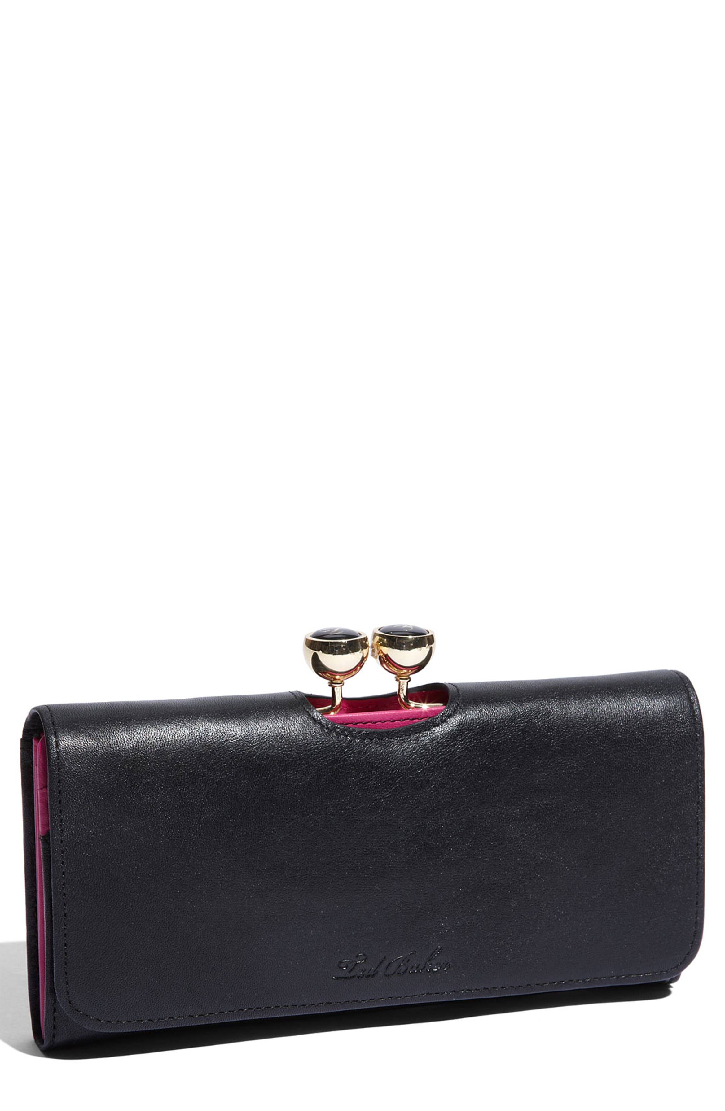 Ted Baker London 'Bobble' Leather Matinee Wallet | Nordstrom
