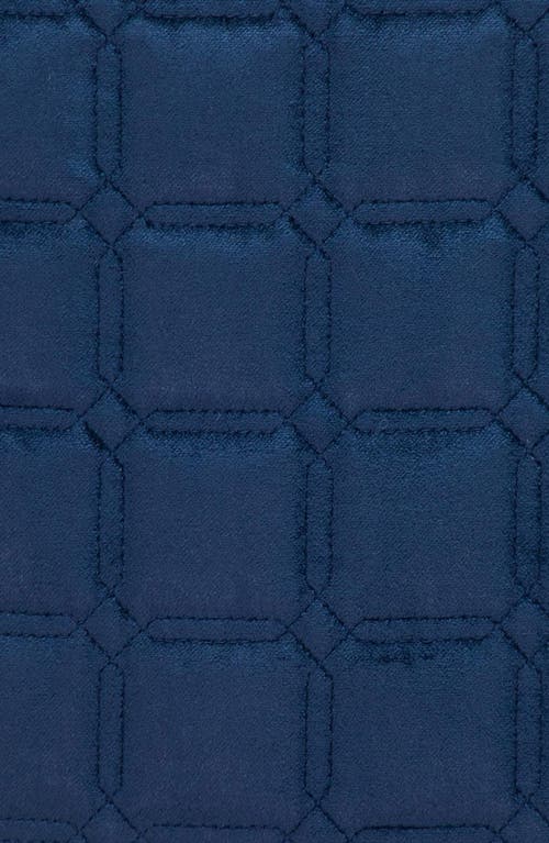 Parkland Collection Marrisa Velvet Throw Pillow In Blue/navy