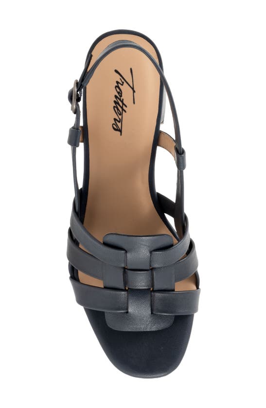 Shop Trotters Luna Slingback Sandal In Navy