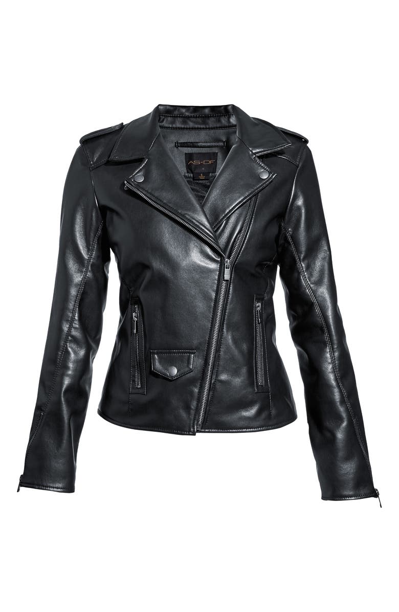 AS by DF Cult Recycled Leather Blend Moto Jacket | Nordstrom