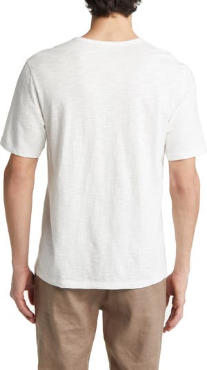 Slub Cotton Split-Neck T-Shirt in Tees & Hoodies