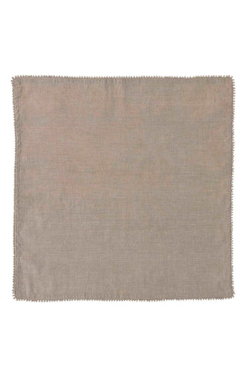 Juliska Berry Trim Blush Napkin, Set Of 4 In Flax