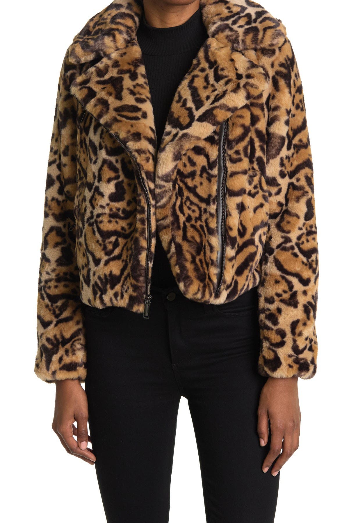 bcbg leopard coat