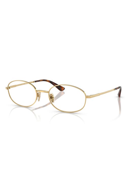 Vogue 54mm Oval Optical Glasses In Gold