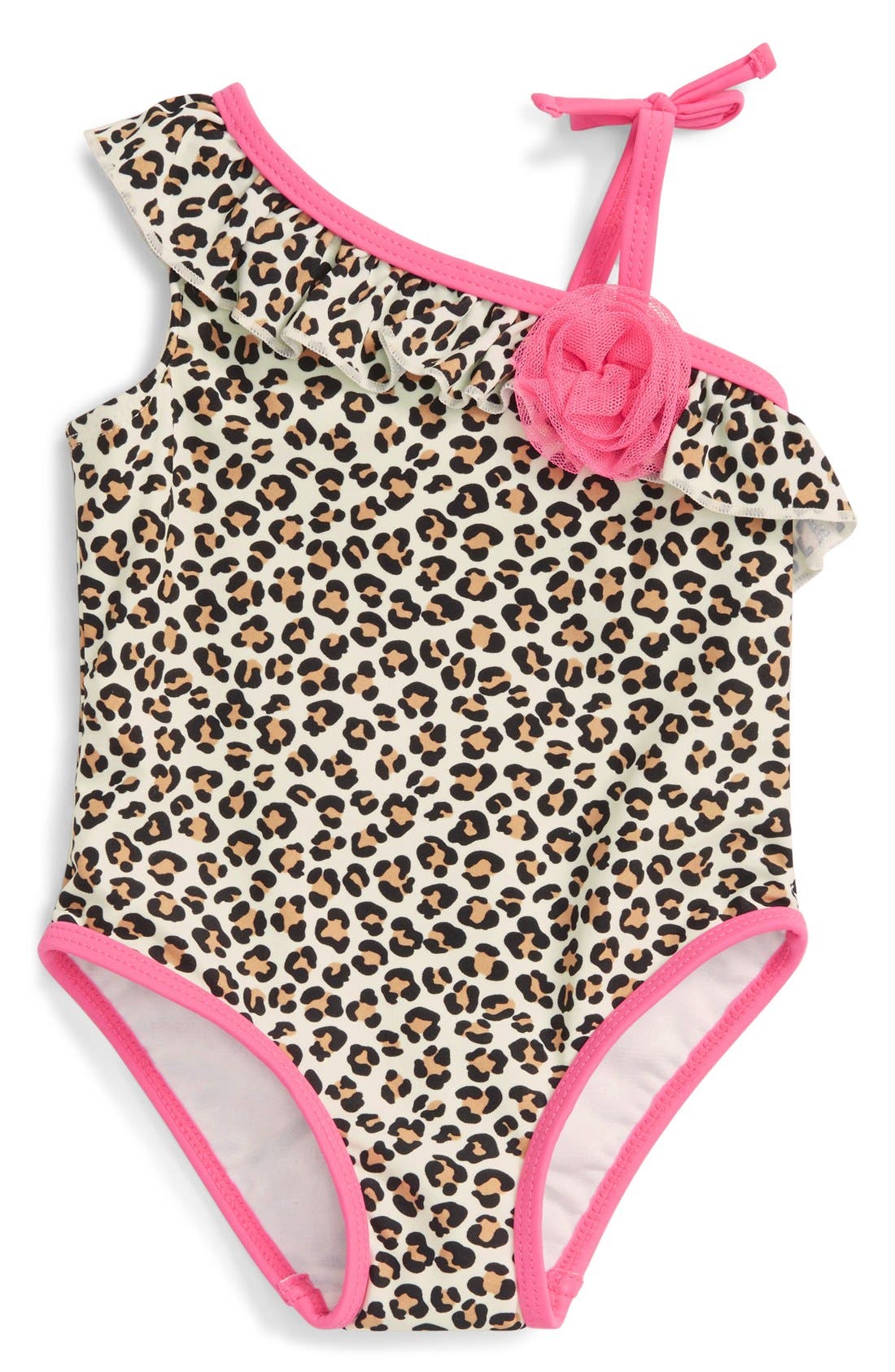 Little Me Cheetah Print OnePiece Swimsuit (Baby Girls) Nordstrom