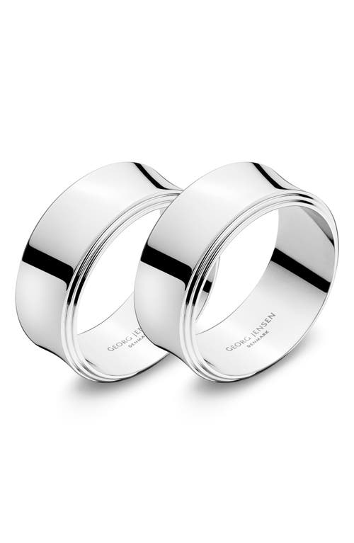 Georg Jensen Pyra Set of 2 Napkin Rings in Silver at Nordstrom