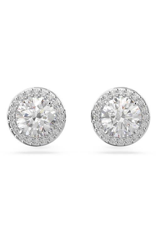 Swarovski Constella Pavé Crystal Stud Earrings in Silver at Nordstrom