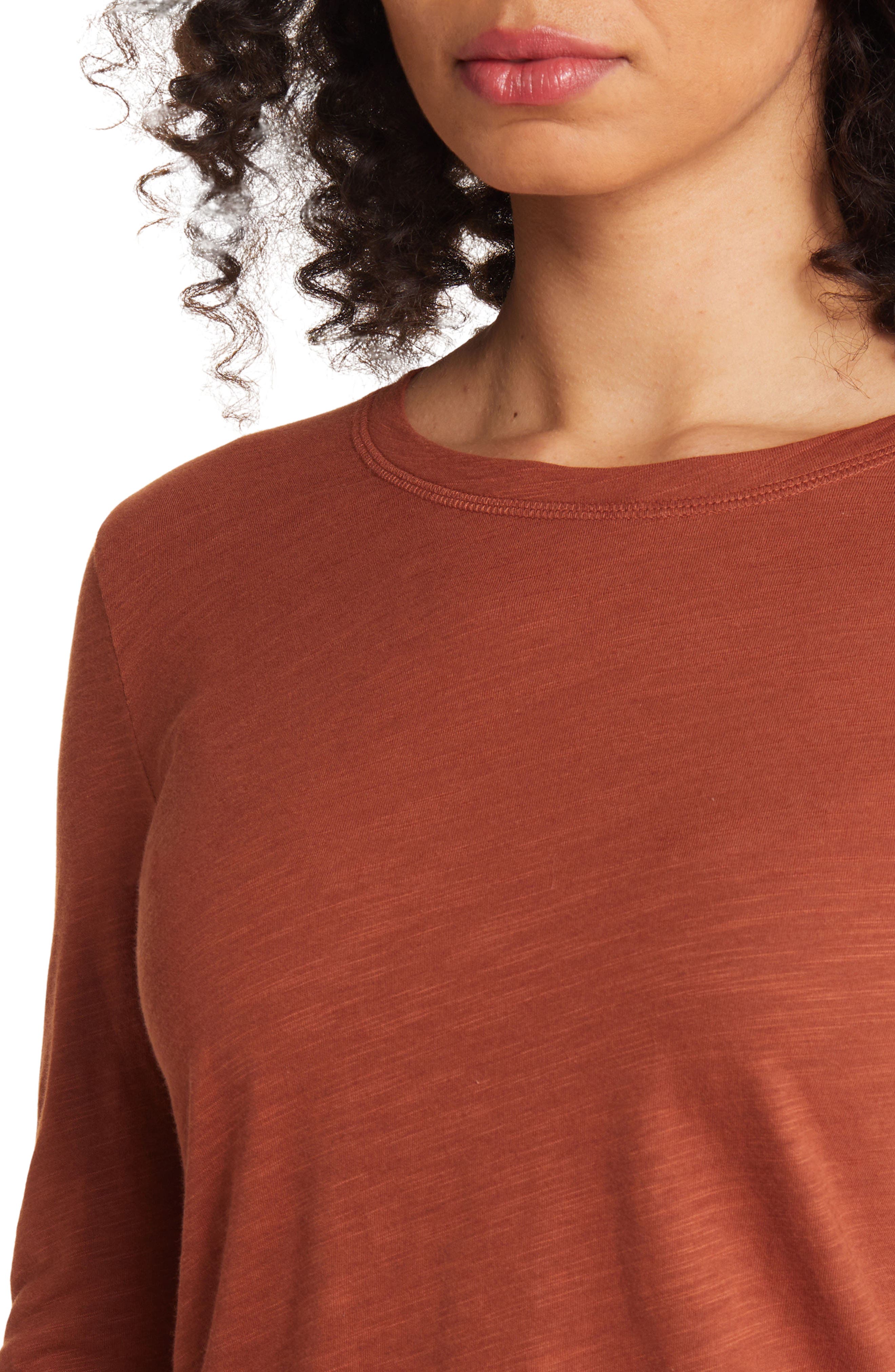 Caslon® Long Sleeve Crewneck TShirt Nordstrom