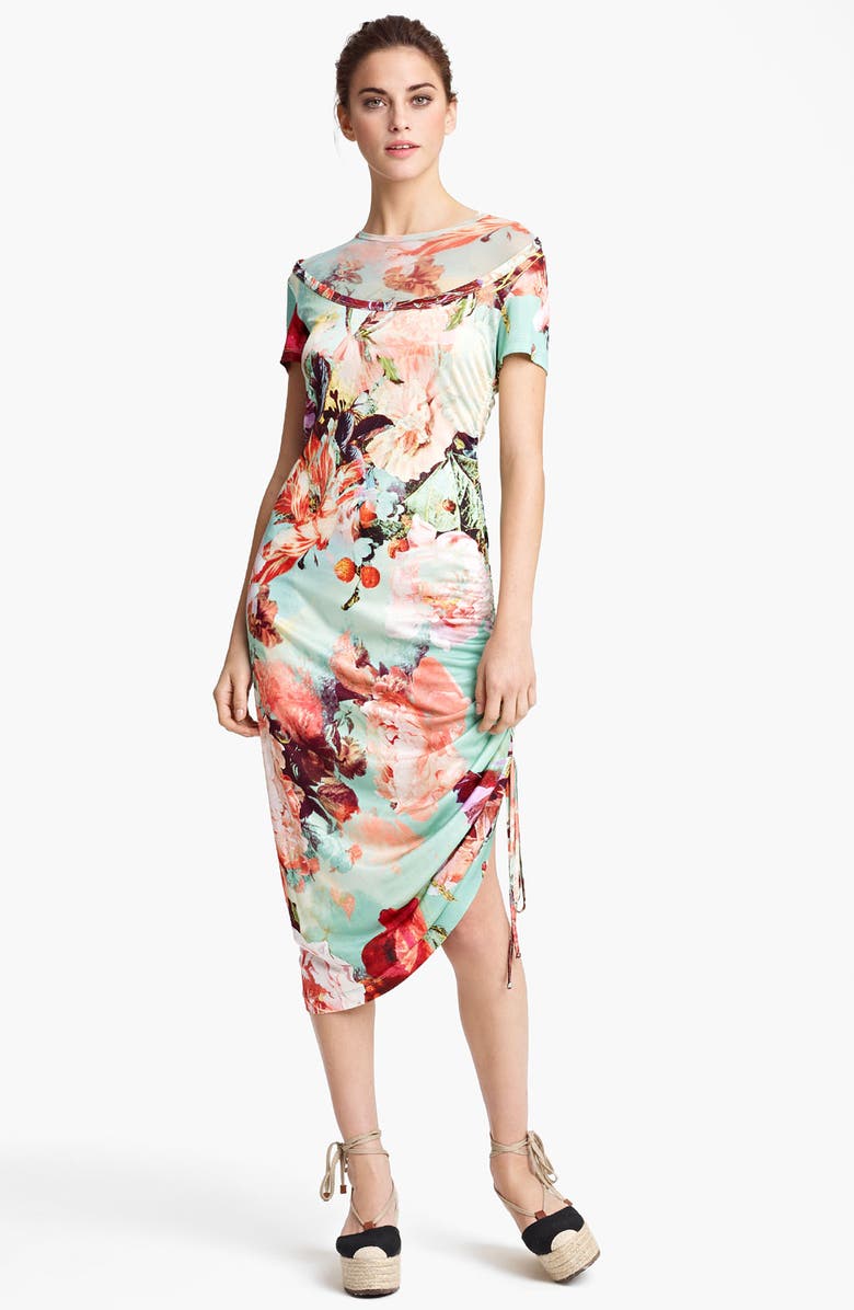 Jean Paul Gaultier Fuzzi Print Tulle & Jersey Dress | Nordstrom
