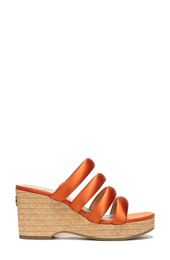 Sam Edelman Yuki Platform Wedge Sandal In Orange | ModeSens