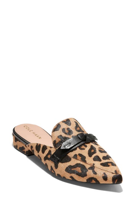 Leopard sale mules nordstrom