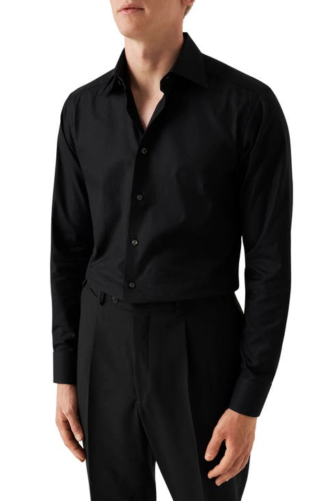 Eleven total black order dress shirts mens