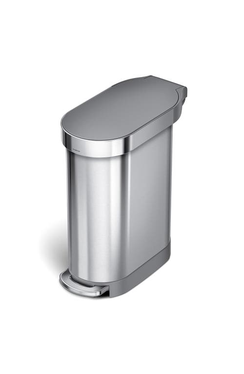 simplehuman 45L Slim Step Can in Brushed at Nordstrom