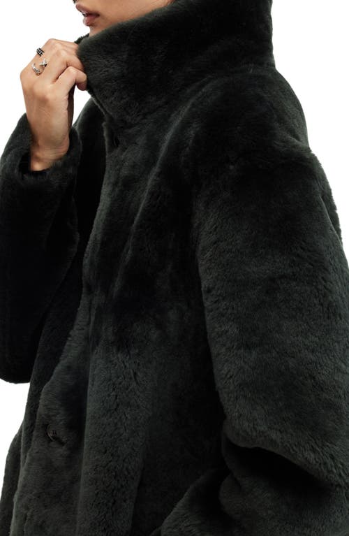 ALLSAINTS ALLSAINTS SERRA REVERSIBLE GENUINE SHEARLING COAT