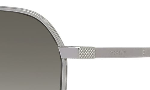 Shop Givenchy Gv One 56mm Square Sunglasses In Shiny Palladium/gradient