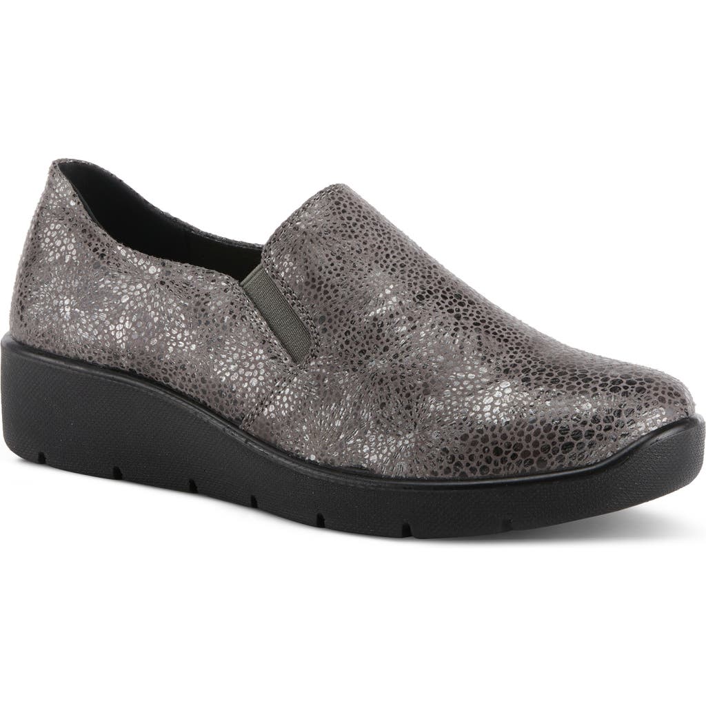 Flexus By Spring Step Pellegrini Slip-on Sneaker In Gray
