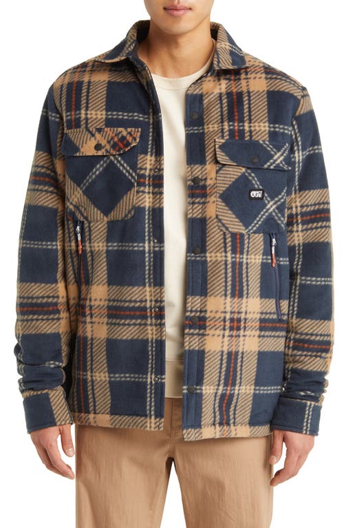Bemidji Plaid Fleece Shirt Jacket in Cairn Print