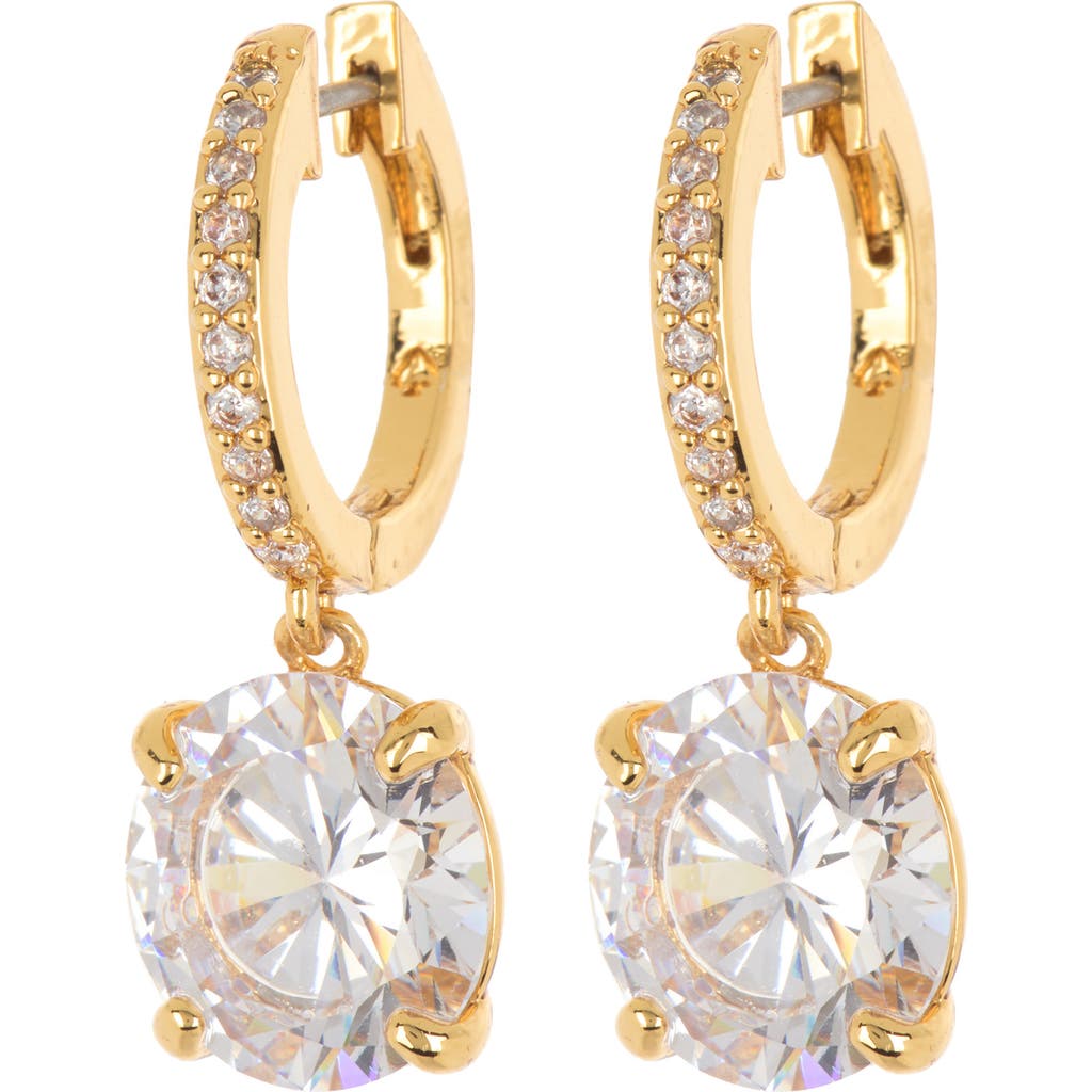 Kate Spade New York Bright Ideas Drop Earrings In Clear/gold