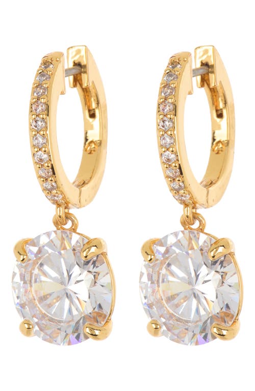 Kate Spade New York Bright Ideas Drop Earrings In Clear/gold