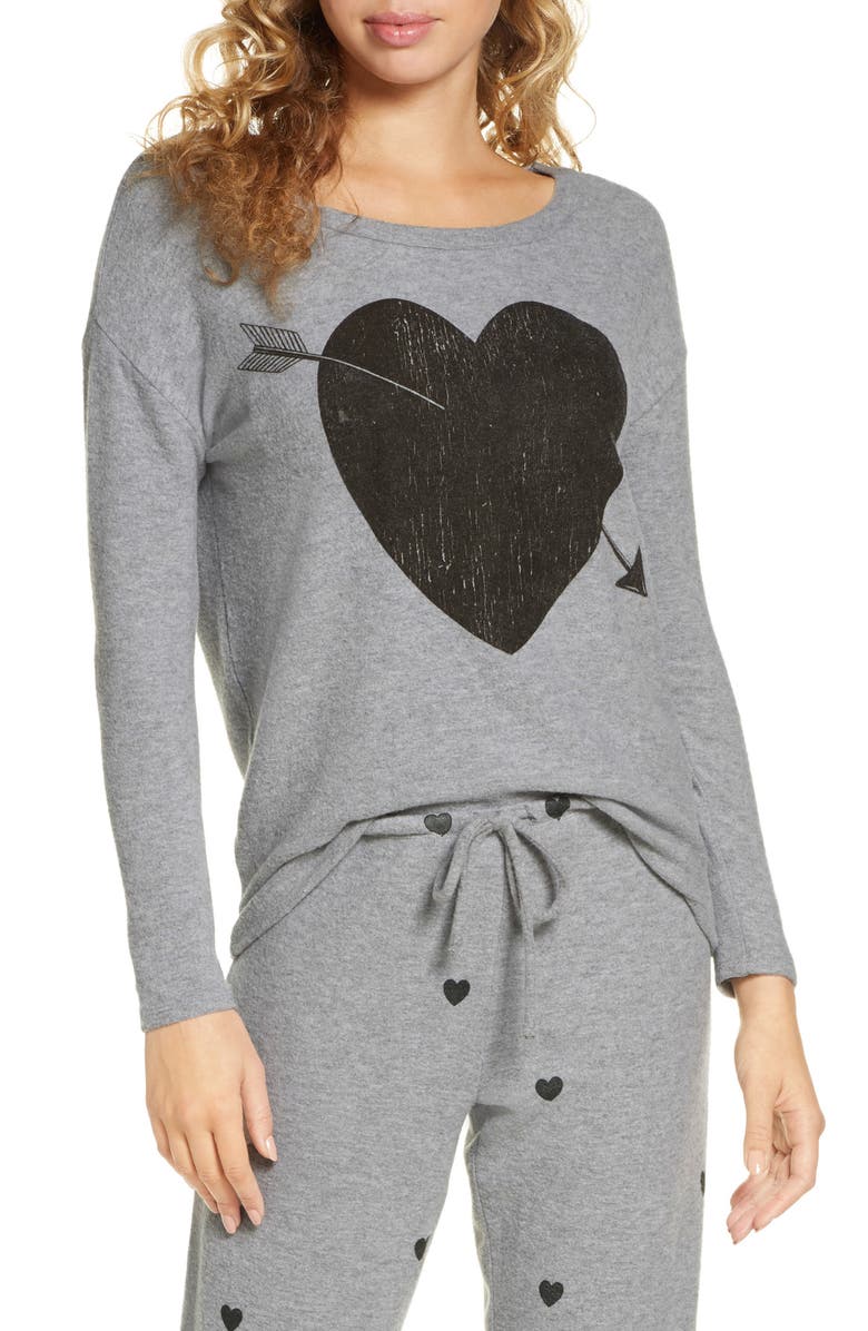 Chaser Arrow Heart Cozy Sweatshirt Nordstrom