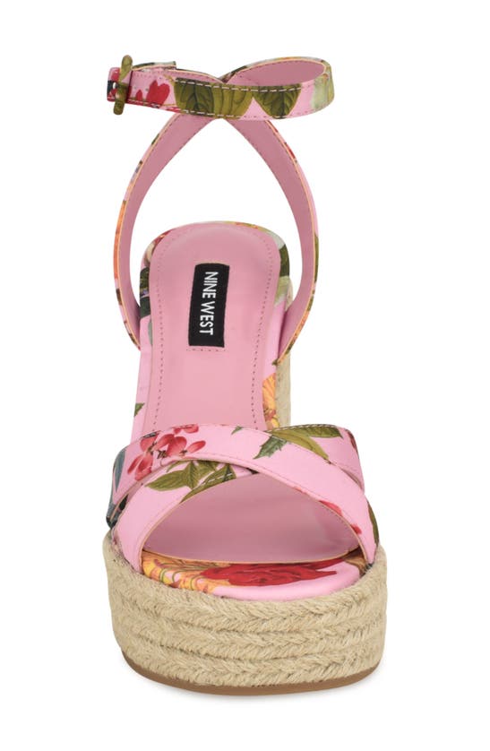 Shop Nine West Earnit Espadrille Sandal In Medium Pink