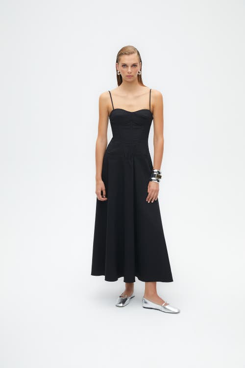 Nocturne Corset Detailed Midi Dress Black at Nordstrom, Eu