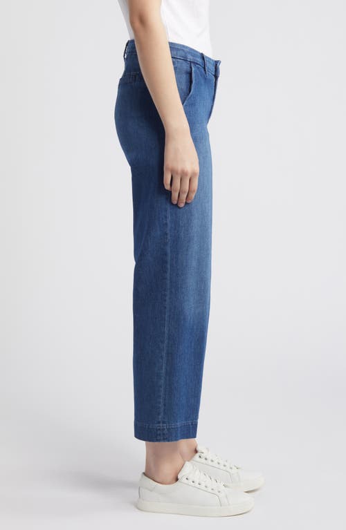 Frank & Eileen Westport Wide Leg Trousers In Washed Blue
