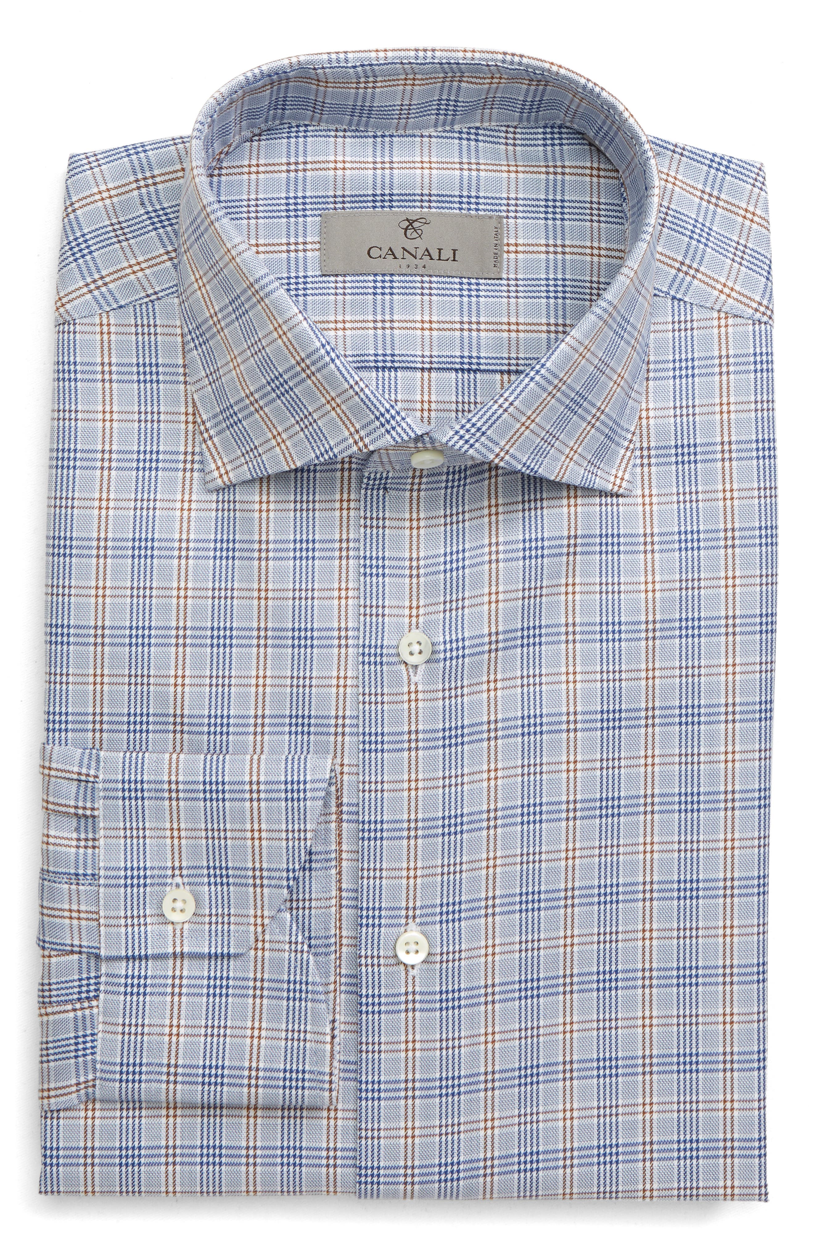 canali slim fit dress shirt
