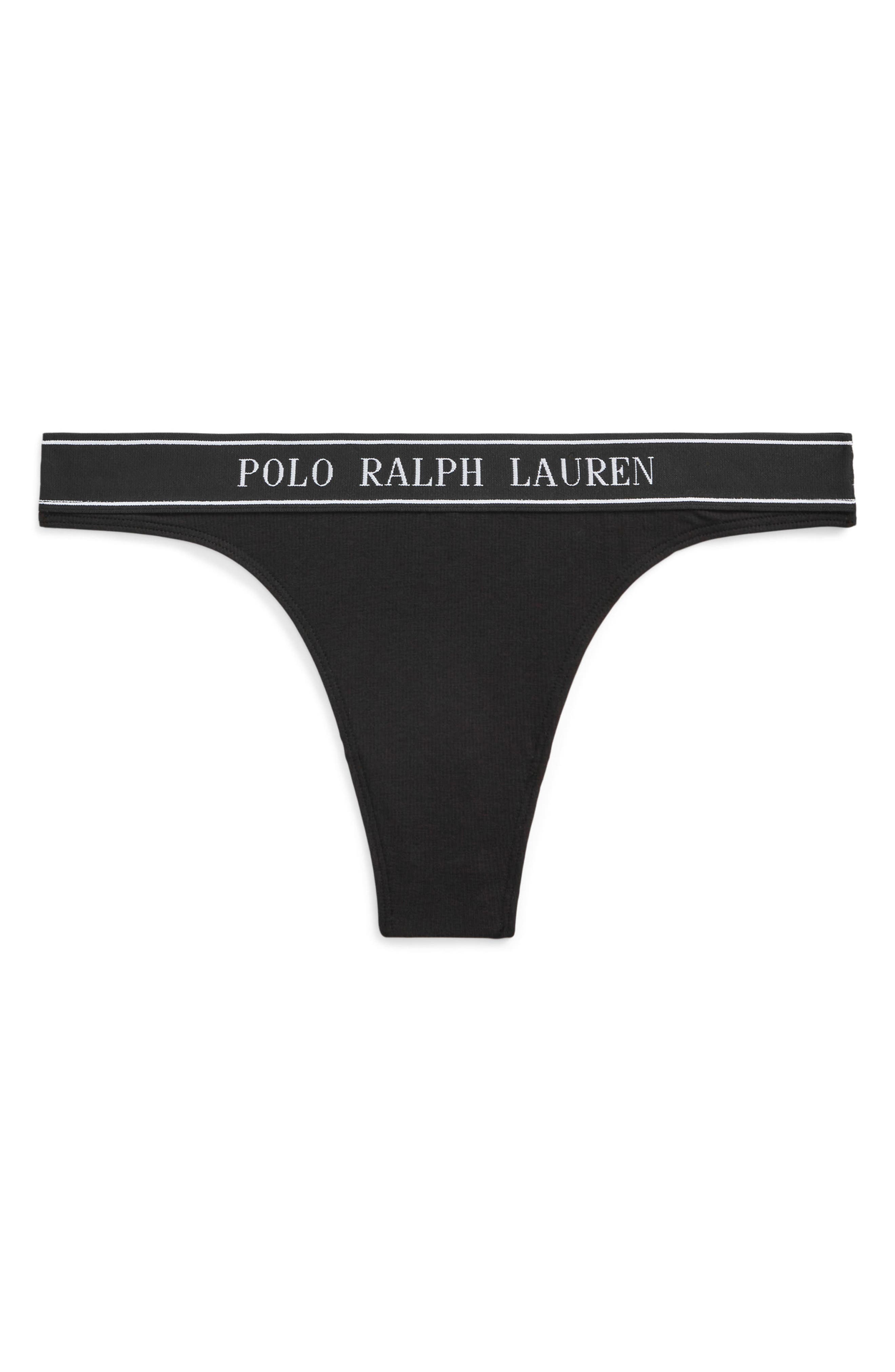 Polo Ralph Lauren Mid Rise Cotton Blend Thong