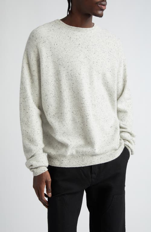 Cashmere Crewneck Sweater in Pointilsed Frost
