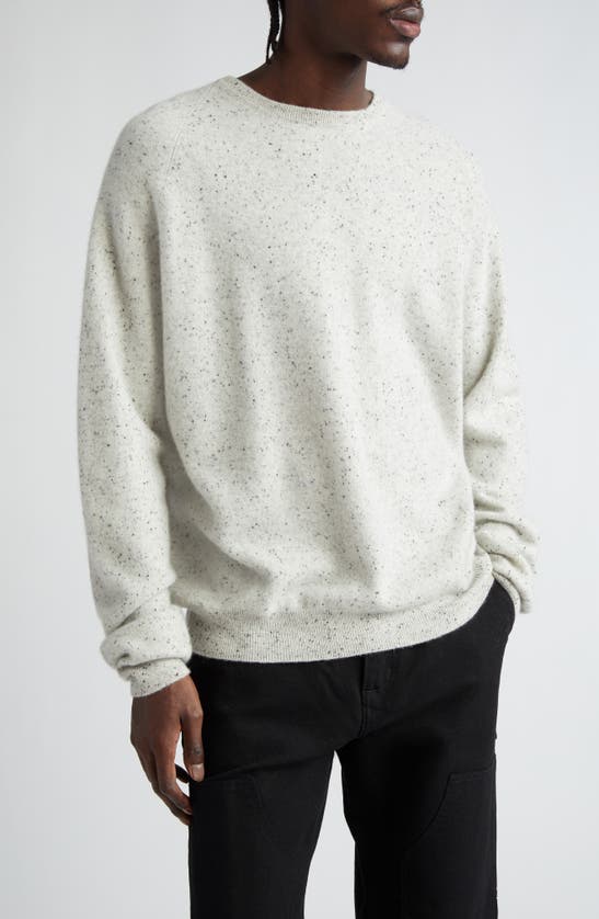 Shop Frenckenberger Cashmere Crewneck Sweater In Dark Chalk