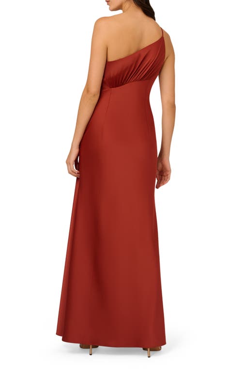 Liv Foster Cutout One-shoulder Gown In Spice