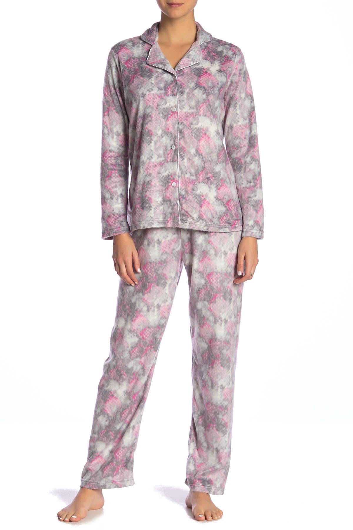 Tahari | Essentially Yours Fleece 2-Piece Pajama Set | Nordstrom Rack