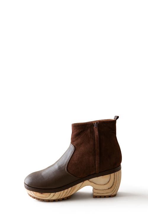 Shop Huma Blanco Lana Clog Boot In Chocolate