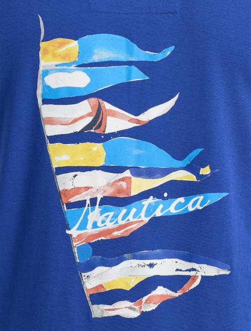 Shop Nautica Flags Sleeveless T-shirt In Bright Cobalt