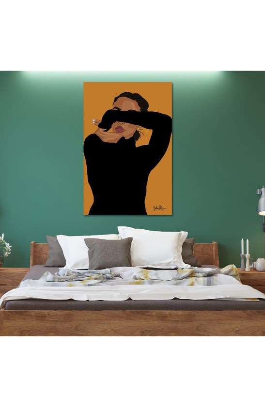 Icanvas Ugh, Those Feelings Again Canvas Artwork In Orange Multi