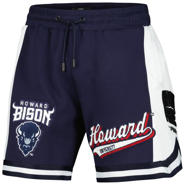 Pro Standard Navy Howard Bison Script Tail Dk 2.0 Shorts In Navy