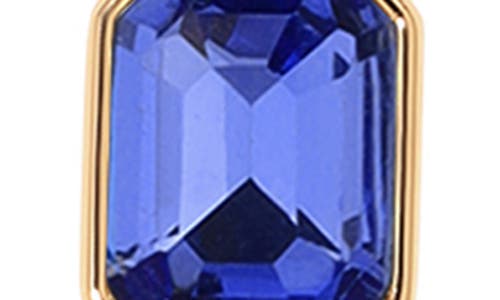 Ettika Deco Crystal Pendant Necklace In Sapphire