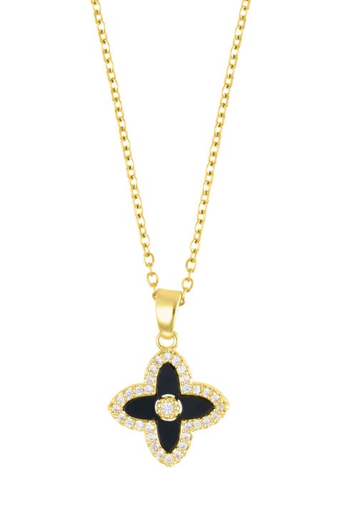 Womens black sale necklace